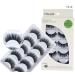Handmade Luxurious False Eyelashes - Natural Long Black Fake Lashes (F850) - 5 Pairs with Glue | International Shipping Available - Buy Online on GoSupps.com