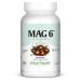 Maxi Health MAG 6 - Magnesium - with Vitamin B6 - Kidney Stones Support - 120 Capsules - Kosher 120 Count (Pack of 1)