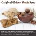 Organic African Black Soap Bars with Activated Charcoal (Pack of 3) - Ghana-Made Acne Treatment & Dark Spot Remover for Face & Body - Buy Online on GoSupps.com