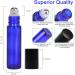 Alledomain 10Pcs 10ml Essential Oils Roller Bottles - Cobalt Blue Glass Rollers with Stainless Steel Balls | International Shipping Available - Buy Online on GoSupps.com