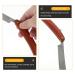 Lurrose Carbon Steel Straight Razor Kit | Professional Men's Straight Edge Barber Razor with Vintage Wood Handle for Precision Shaving - Buy Online on GoSupps.com
