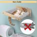 Topmart Cat Hammock Wall Mounted - Gray | Cat Wall Furniture for Sleeping, Playing & Climbing | Cat Wall Shelves & Perch for Indoor Cats (Up to 35lbs) - Buy Online on GoSupps.com