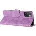 Folding Flower Pattern Cover for Redmi 10 2022 - PU Leather Pocket Case with Stand Card Compartments & Magnetic Closure - Violet - Buy Online on GoSupps.com