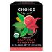 Choice Organic Teas Herbal Tea Grapefruit Honeybush Caffeine Free 16 Tea Bags 1.02 oz (29 g)