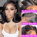 12 Inch Natural Body Wave Human Hair Lace Front Wig for Black Women - 180% Density Bob Style - Glueless and Pre-Plucked - Brazilian Virgin Hair - Buy Online on GoSupps.com
