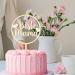 Best Mom Cake Topper | Wooden Mom Cake Decoration for Birthdays & Mother's Day | 15 x 23 cm - Buy Online on GoSupps.com