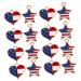 TEHAUX 40 Pcs Oil Drop Pendant Handmade Earrings Heart Charms for Bracelets Diy Us Alloy Charms Bead Simple