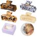 4 PCS Large Hair Claw Clips - 4 inch Tortoise Rectangle Hair Clamp for Women | Non-slip Acetate Material | Suitable for Thin & Thick Hair | Great Holiday Gift - Buy Online on GoSupps.com