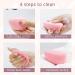 BEAKEY 2 Pcs Makeup Sponge Set - Vertical Cut Beauty Sponges for Flawless Liquid, Cream, & Powder Foundation Blending - A-Pink - Buy Online on GoSupps.com