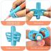 Teksome Pencil Gripper for Children | 5 Ergonomic Rubber Finger Handles | Improve Handwriting & Correct Grip | International Shipping Available - Buy Online on GoSupps.com