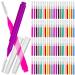 100pcs Interdental Tooth Flossing Head Cleaning Brush Braces Brush Toothpicks Oral Cleaners Purple