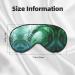 SSIMOO Ocean Green Wave Surf Print Eye Mask | Ultra-Soft Light-Blocking for Comfort & Restful Sleep - International Shipping - Buy Online on GoSupps.com