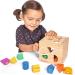 Eichhorn Hood Cubes - Pine Wood Motor Cubes with 12 Plug-in Blocks | Wooden Toys for Kids 12+ Months | 14.5 cm Size - Buy Online on GoSupps.com
