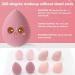 8 PCS Latex-Free Vegan Makeup Sponge Set for Professional Foundation Blending - Pink - Buy Online on GoSupps.com