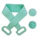 Exfoliating Silicone Bath Loofah Body Washcloth Face Foot Back Scrubber For Shower Handle Scrub Washer Brush Exfoliator Tend Skin For Showering Men Women On A Stick Use In Shower Eco Friendly (green)