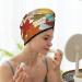 Hair Towel Wrap with Button - Quick Drying Turban for Effortless Hair Care | Fall Maple Leaves Design - Buy Online on GoSupps.com