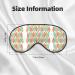 Mid-Century Modern Sleep Mask | Adjustable Soft Blindfold for Deep Sleep Relaxation & Travel - Buy Online on GoSupps.com