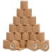 Self Adhesive Bandage Wrap - 2 inch by 5 Yards All Sports Athletic Tape | Brown Non-Woven Bandage Wrap | Breathable Wound Bandage Tape | Medical Stretch, Cover All Tape (24-Pack)