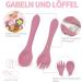 Mojinl Silicone Baby Dishes Set - BPA Free 8 Piece Suction Cup Baby Dining Set in Pink | Baby Plates Spoons Bowls Bibs Snack Cups for Boys & Girls - Buy Online on GoSupps.com