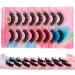 Dramatic D-Curly Mink False Eyelashes - 8 Pairs of Natural Fluffy Fake Lashes (025) - Buy Online on GoSupps.com
