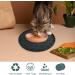 Avydiif Silicone Dog Cat Bowl Pads - Waterproof Slipproof 28cm x 28cm Dishwasher Safe - 2 Black Mats for Pets - Buy Online on GoSupps.com