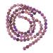 EXCEART 2pcs Christmas Beads Beaded Decor Stone Bead Bracelet Beads Jewelry for Jewelry Making Bead Jewelry Stone Bracelet Stone Jewelry Round Beads Emperor Stone Necklace Purple Purple 0.60X0.60X0.60CM