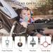 ClDy Baby Toy Pacifier Chain & Silicone Cup Catcher | BPA-Free Stroller Soother | Ocean Themed Set of 4 in White Black Brown & Light Pink - Buy Online on GoSupps.com