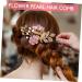 FRCOLOR 1 Set Golden Leaf Hair Comb Hair Ornaments Handmade Bridal Headdress Flower Insert Comb Hair Accessories Set Hair Accessories for Hair Accessories for Women Flower Hair Combs - Buy Online on GoSupps.com