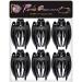 RC Roche 6-Pack Curved Hair Clips for Women Slide-Resistant Strong Hold Medium Black Barettes - Buy Online on GoSupps.com