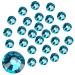 Jollin crystals flat back street stones glass glittering stones nail art gemstones round diamond gems blue zirconia SS20 576PCs blue zirconia SS20 576PCs