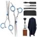 10pcs Hair Scissors Hair Scissors Professional Hairdressing Scissors Kit Hair Cutting Scissors With Hairbrush Hair Clip Cape Grooming Comb