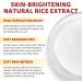 Ampoule de riz exfoliante avec eau de son de riz H et niacinamide essence de riz pour exfolier limine en douceur les cellules mortes de la peau assure une brillance saine hydrate et nourrit - Buy Online on GoSupps.com