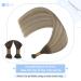 Buy Youngsee Nanoring Extensions | Real Hair Balayage Brown & Blonde | 40cm Nano Hair Extensions 50g - Buy Online on GoSupps.com