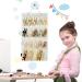 AZURAOKEY Women Claw Clip Holder Felt Hair Clips Display Rack Wall-mounted Hair Jewelry Hanging Holder Large-capacity Claw Clip Display for Teen Girls (Without Claw Clips) White - Buy Online on GoSupps.com