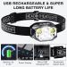 Rechargeable Headlamp 2 Pack 1200 Lumen Super Bright LED Headlamp with Motion Sensor, Waterproof Flashlight for Camping, Cycling, Running - White Red Light, 12 Modes - Buy Online on GoSupps.com