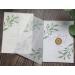 Puremigo 50 Pack Eucalyptus Greenery Printed Pre-Folded Vellum Jackets for 5x7 Invitations - 105GSM Vellum Paper 5x7 Jackets - Vellum Wedding Invitations Wraps - Transparent Wedding Invitations Jacket Greenery Eucalyptus...
