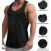 KAWATA Men's 3 Pack Workout Tank Tops - Quick Dry Gym Tees - X-Large - Black/Deep Grey/Light Grey - Buy Online on GoSupps.com