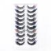 IFLOVEDEKD 10 Pairs Colored Russian Strip Lashes - 5 Colors, 8 Styles - Wispy Faux Mink - Fluffy & Long - Reusable D Curl Lash Strips - Buy Online on GoSupps.com
