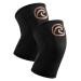 Reh band Kniebandage strength sport knee support for cross fit & heavy training Knee Sleeve made of 5 mm neoprene in many colors & sizes unisex XL copper/black - 1 pair