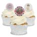 Edible Wafer Coronation Pre-Cut Cupcake Toppers - 24pc