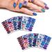 DANNEASY Starry Star Style Nail Polish Strips - 12 Sheets Adhesive Gradient Nail Wraps for Women with Bonus Nail File and Cuticle Stick - Buy Online on GoSupps.com