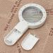 30X Lighted Glass Handheld Reading Magnifier Glass with 12 LED Lights for Seniors & Kids Double Glass Lens - Buy Online on GoSupps.com