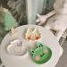 Porcelain Plate Bowls and Saucers Cartoon Dinner Plate Tableware Frog Rabbit Duck Craft Ceramic Plate Cake Dessert Household Kitchen Dinnerware Green-Frog (Color : Butter Bunny) - Buy Online on GoSupps.com