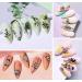 BORN PRETTY Flower & Leaves Theme Nail Art Stamping Plates - Set of 4 | Manicure DIY Printing Tools - Buy Online on GoSupps.com