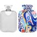 Buy Naanle Colorful Hot Water Bottle - Abstract Flower Cover for Pain Relief & Warmth | 1L Transparent Design for Back Hand & Neck Therapy - Buy Online on GoSupps.com