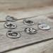 Engraved Stainless Steel Cat ID Tag with 4 Lines of Personalized Text - Round Moon Design - Buy Online on GoSupps.com