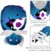 Cartoon Dinosaur Pattern Scrub Caps Hats - 2PCS Bouffant Working Hat with Ponytail Holder for Women - Buy Online on GoSupps.com