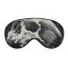 Death Skull Sleep Mask Eye Cover for Sleeping Blindfold with Adjustable Strap Blocks Light Night Travel Nap for Men Women