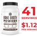 Chocolate Grass Fed Bone Broth Protein Powder 2lbs | 42 Servings, 17g Protein, 13g Collagen | Low Carb, Dairy Free, Keto Friendly Supplement - Buy Online on GoSupps.com