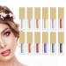 Eye Gloss Eyeshadow | 12 Colors Brilliant Gel Highlighter | Waterproof Long Lasting Quick-Drying Brilliant Gel Highlighter Sparkling Shimmer Eyeshadow Pologmase
